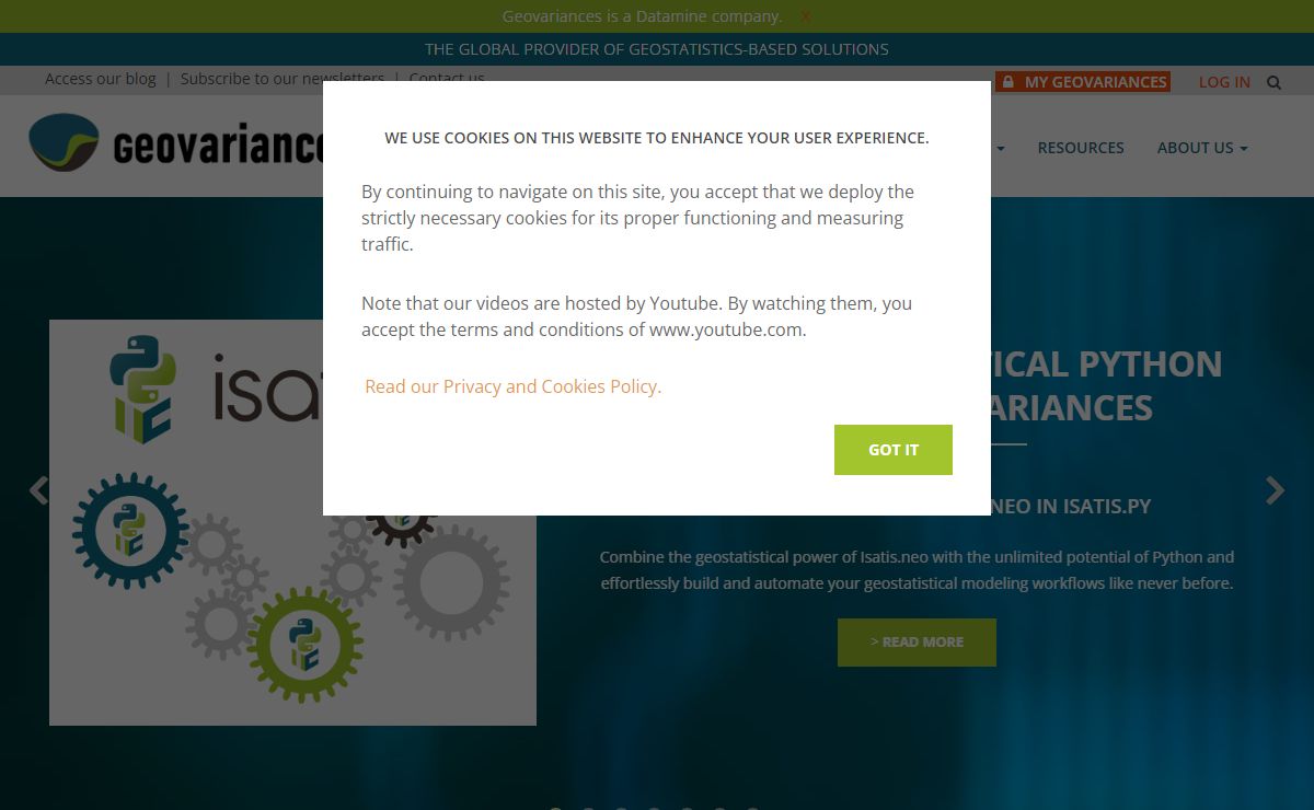 GEOVARIANCES – THE GLOBAL PROVIDER OF GEOSTATISTICS-BASED SOLUTIONS