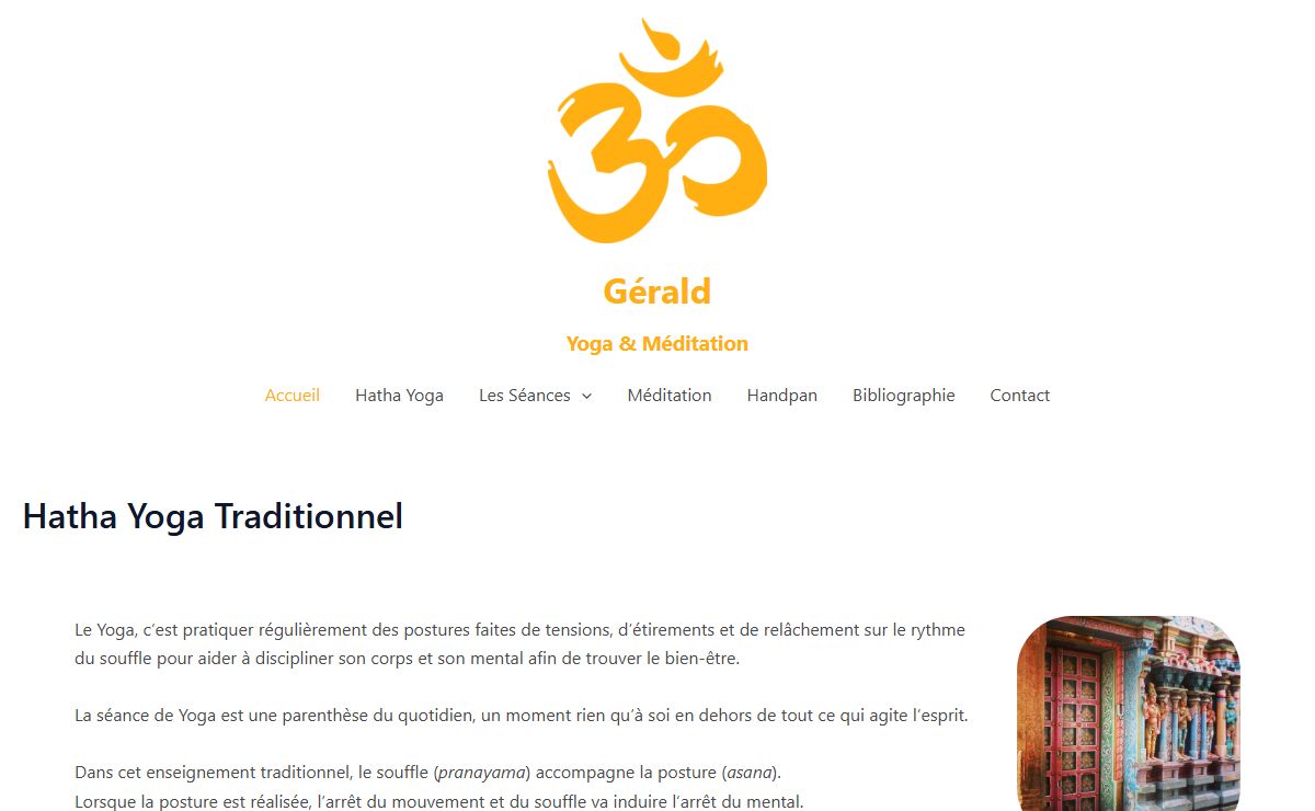 Gérald – Professeur de Hatha Yoga Traditionnel & Méditation – Loire 42