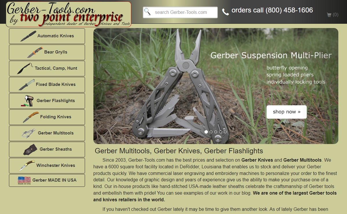 Gerber Knives Multitools and Gear with Laser Engraving