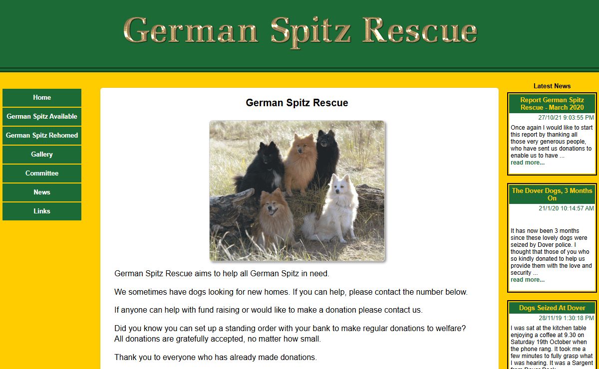 German Spitz Rescue :: The rescue site of the German Spitz Club