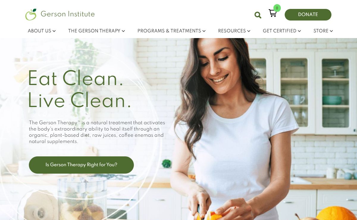 Gerson Institute - Supporting Health and Healing with the Gerson Therapy : Gerson Institute