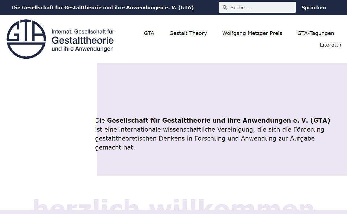 Internationale Gesellschaft für Gestalttheorie und ihre Anwendungen e. V. (GTA)