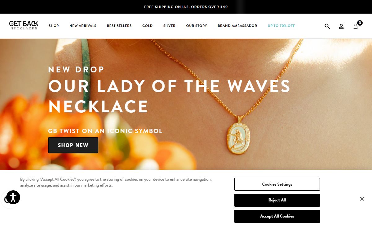 Get Back Necklaces | St. Christopher Surf Medals