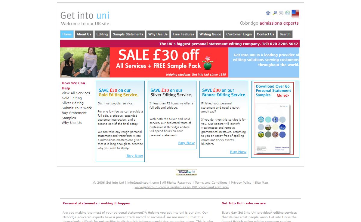 Get into Uni - Personal Statement Samples
