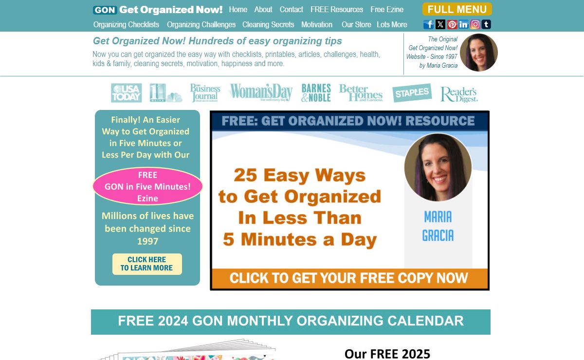 Get Organized Now - Organizing Tips, Ideas, Challenges, and More