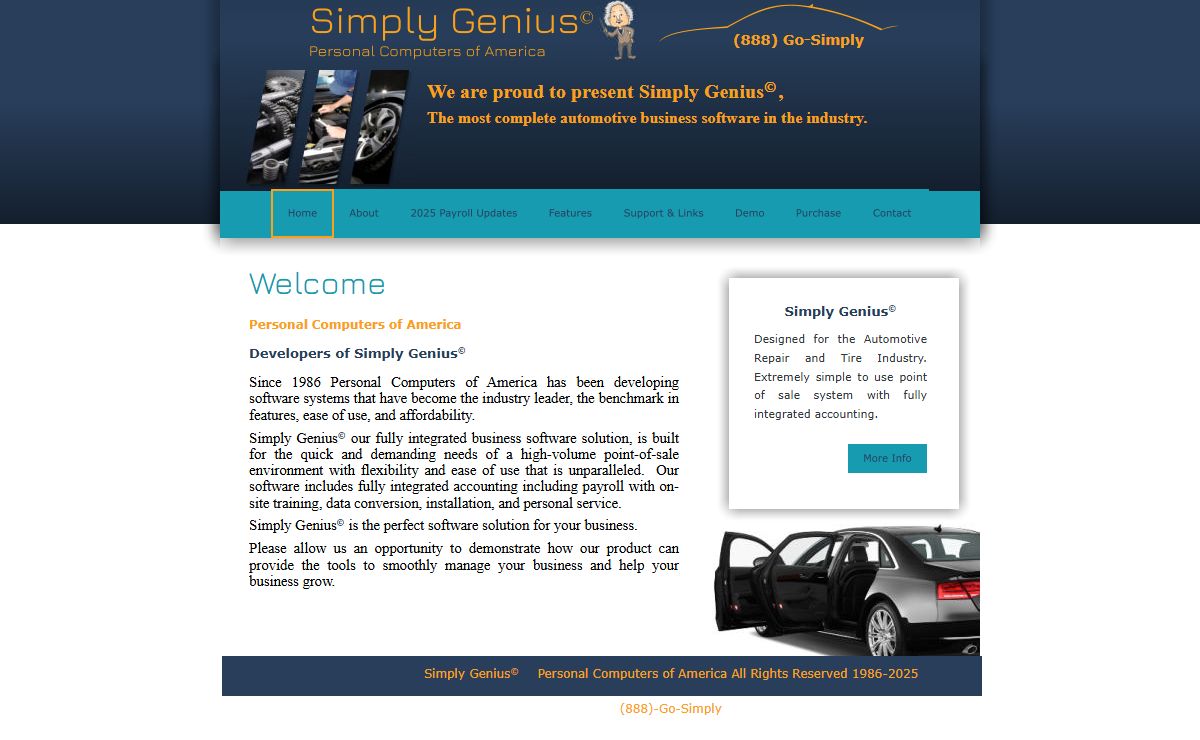 Welcome to Personal Computers of America-Simply Genius
