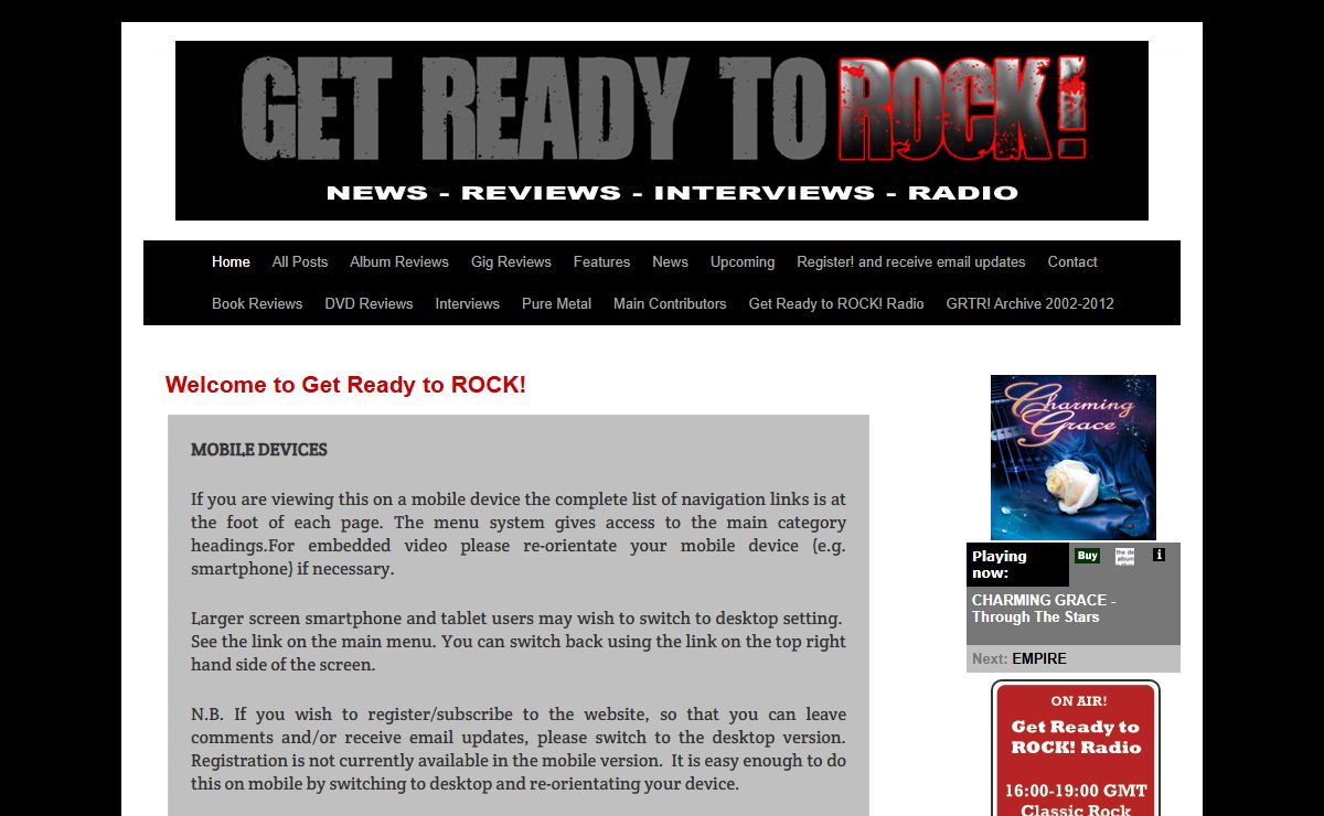--Welcome!--Get Ready to ROCK!--News | Reviews | Interviews | Radio--Get Ready to ROCK! | News – Reviews – Interviews – Radio