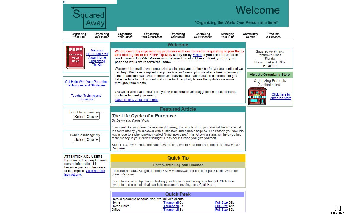 Squared Away - Free Tips And Ideas To Help You Get Organized