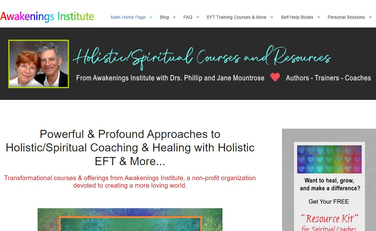 Explore EFT Training, Holistic/Spiritual Life Coaching, and More