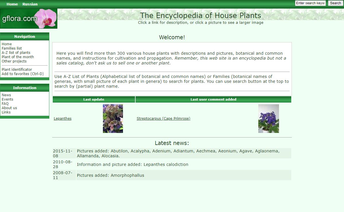 Encyclopedia of House Plants