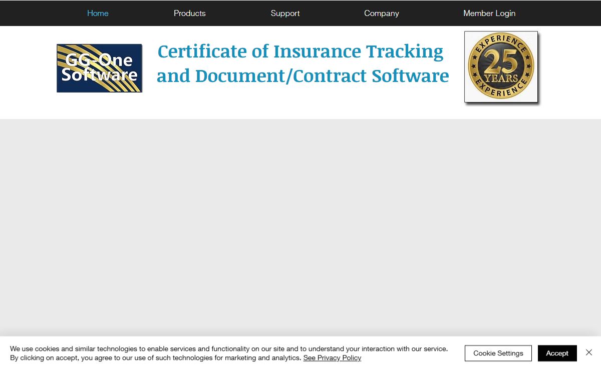 Insurance Certificate Tracking Software - GG-One Software, Inc | Thornton, IL