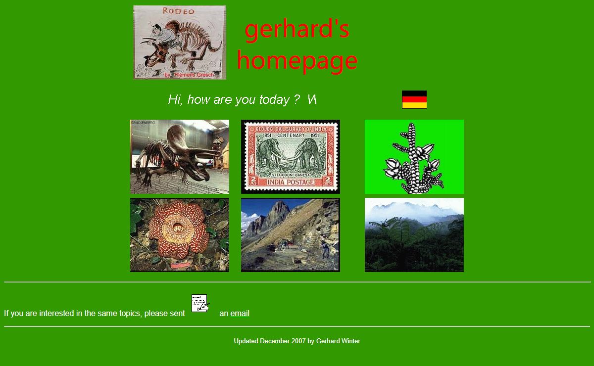 gerhard's homepage in English