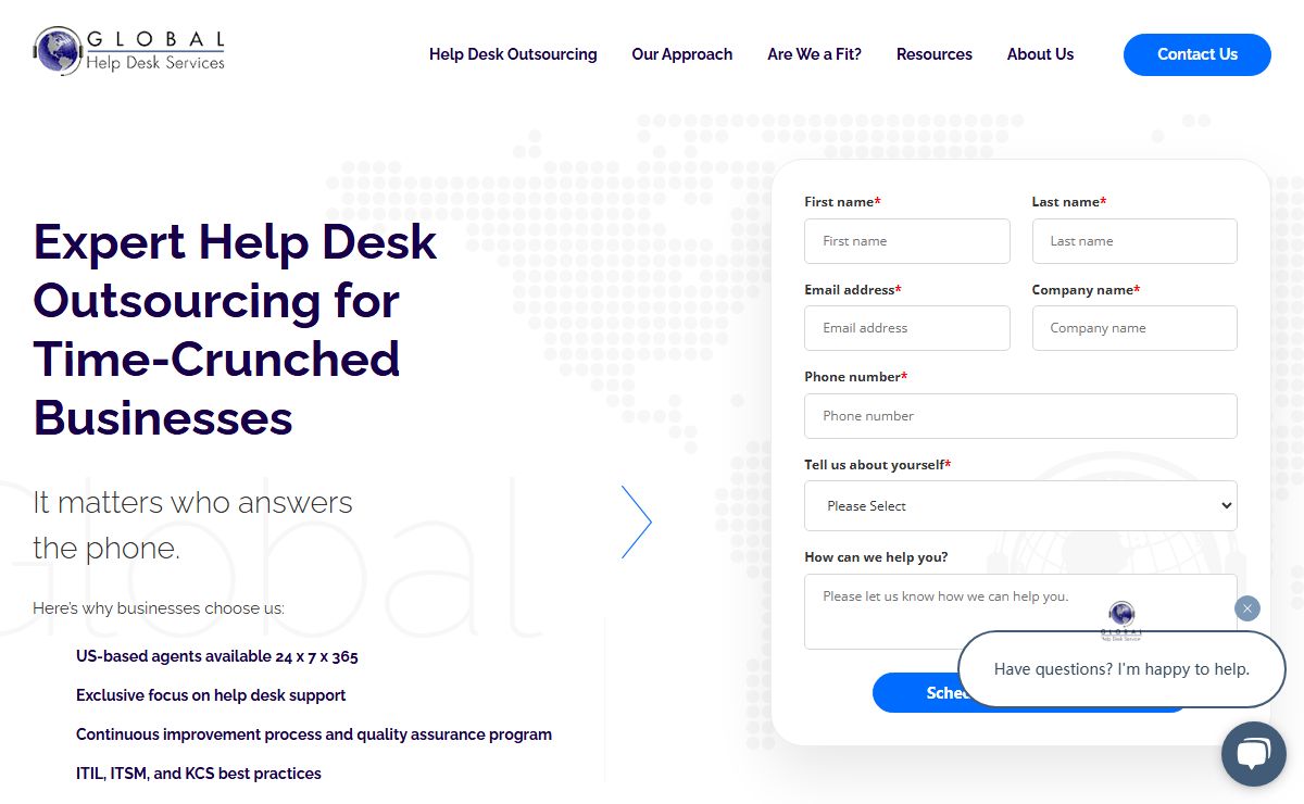 IT Help Desk Outsourcing Services | GHDSi