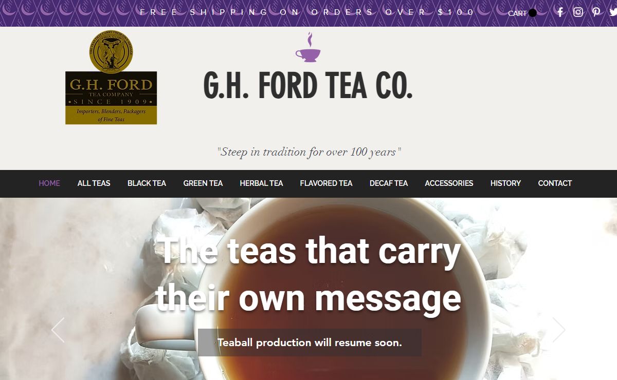 G.H. Ford Tea Company | Tea | United States