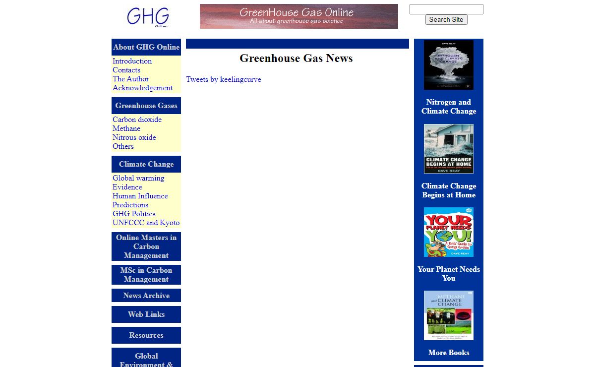 GreenHouse Gas Online - Greenhouse Gas News, Research and Resources