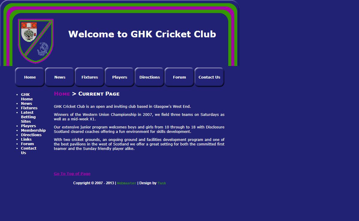Welcome to GHK Cricket Club