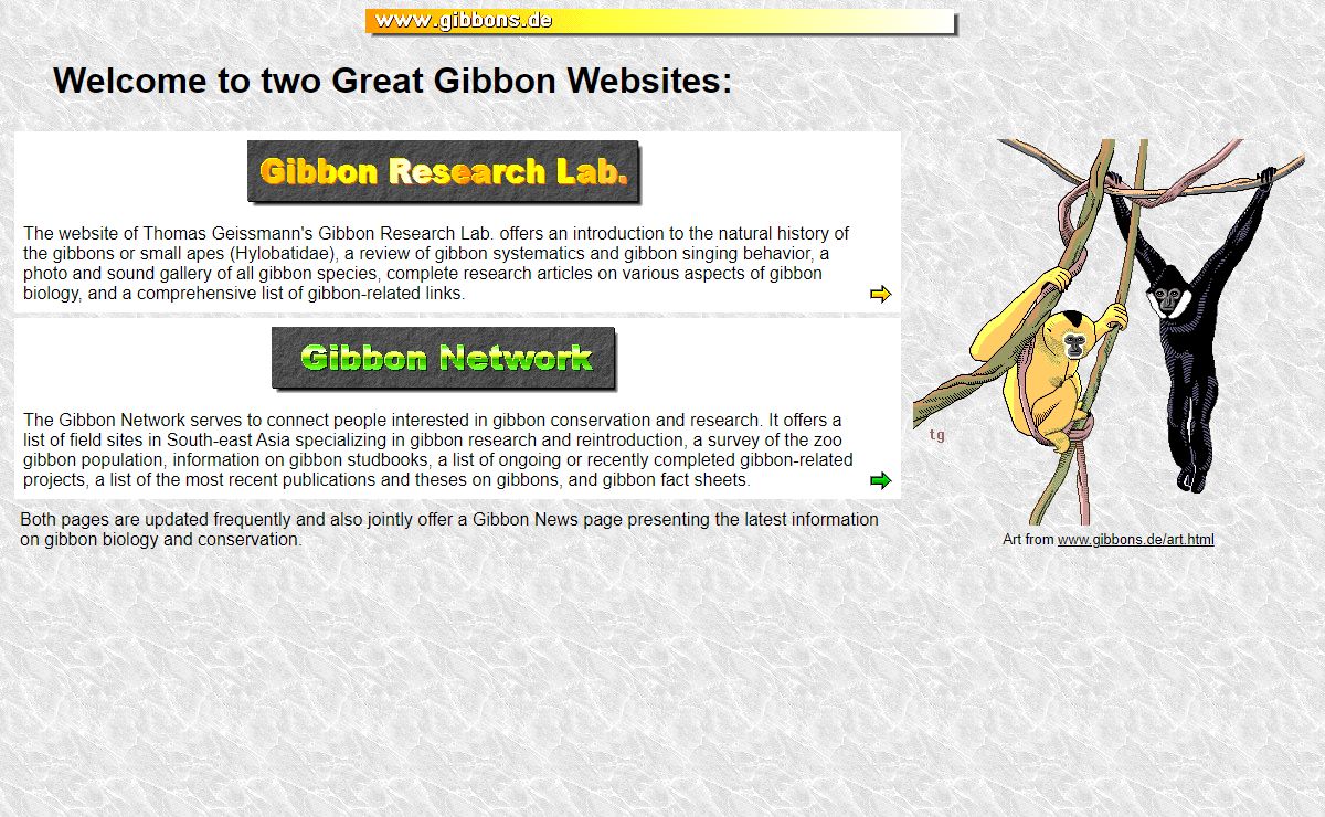 Thomas Geissmann's Gibbon Research Lab. and the Gibbon Network