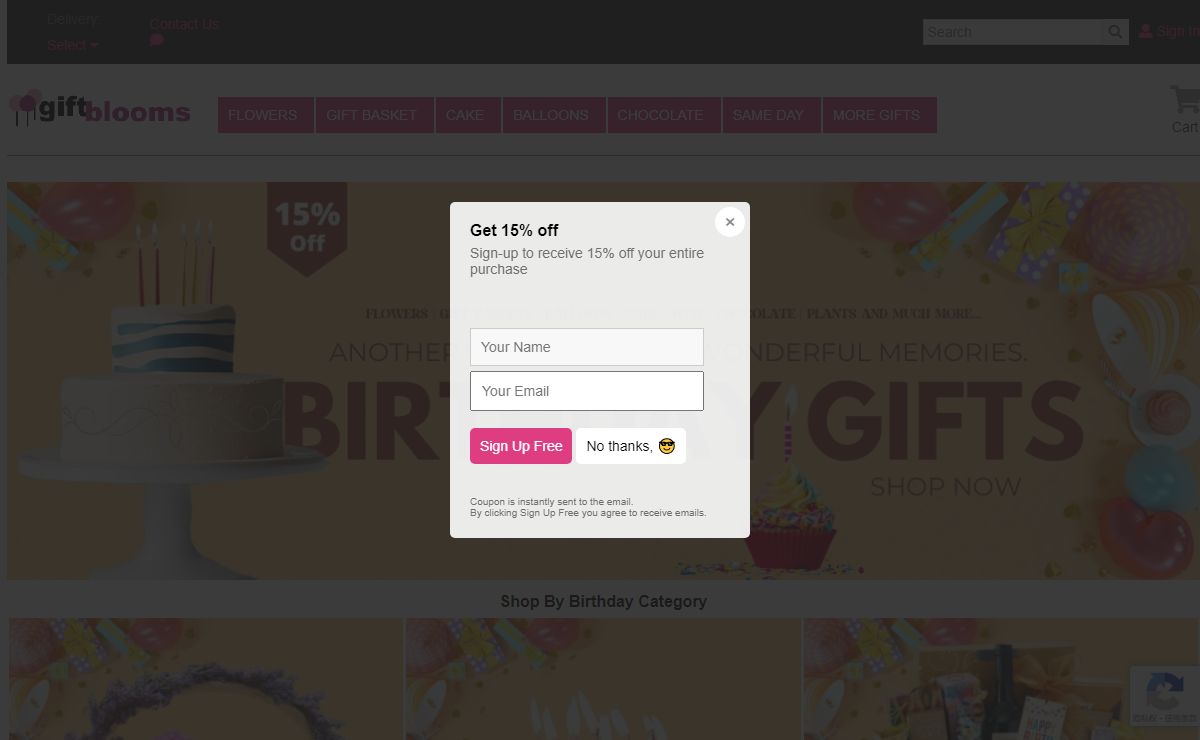 Giftblooms: Send Gifts Online - Cakes, Balloons, Baskets & More!