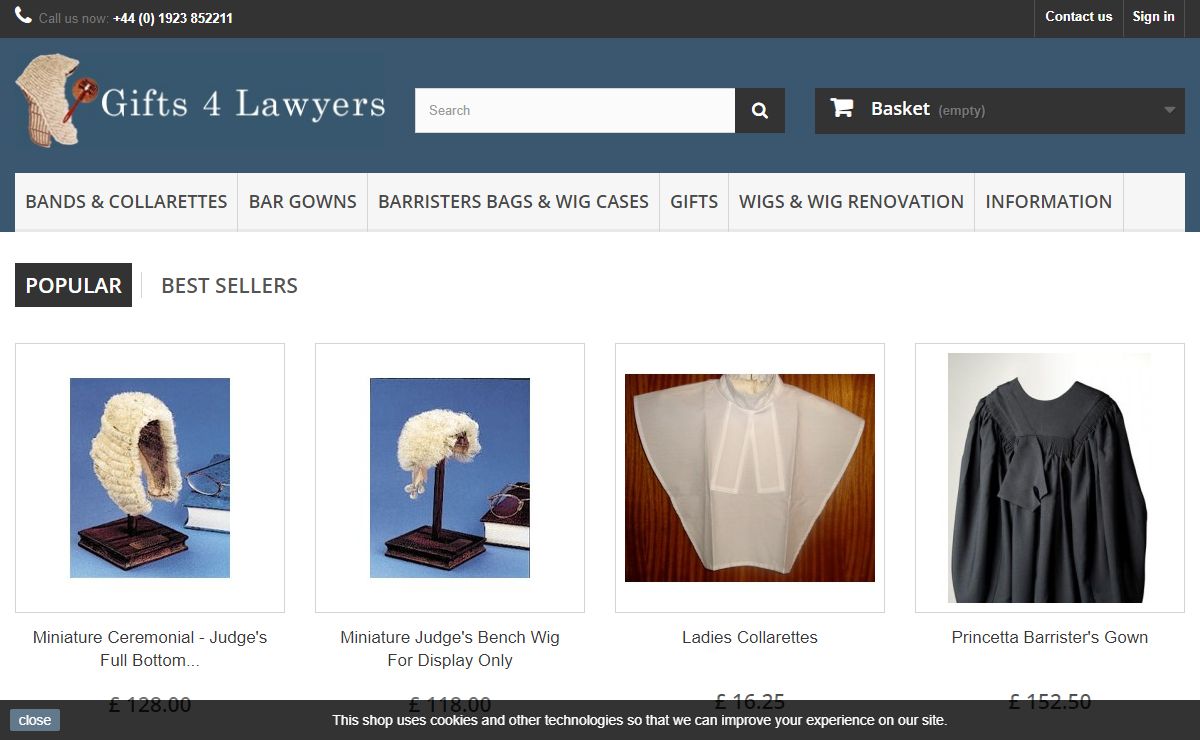 Barristers Wigs, Graduation Wigs, Gowns & Accessories, Judges Wigs and gifts - Gifts 4 Lawyers