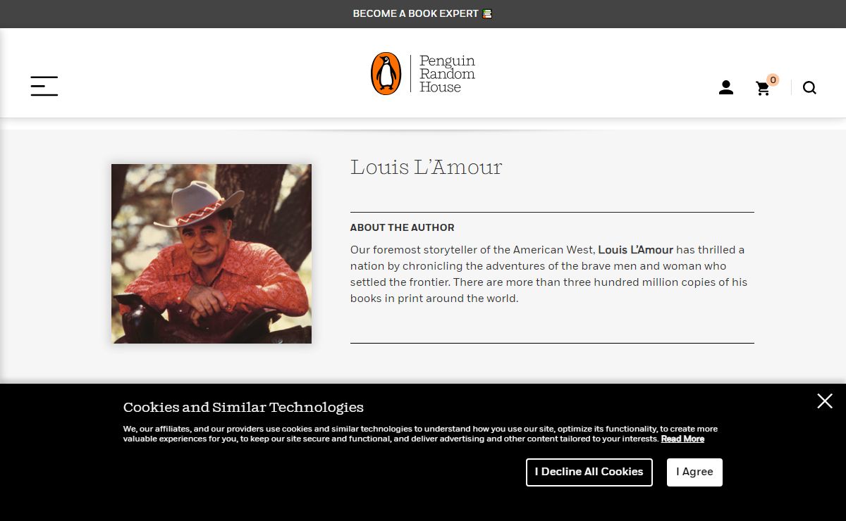 Louis L'Amour | Penguin Random House