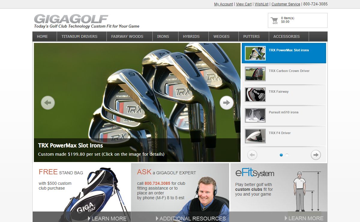 GigaGolf Custom Golf Clubs