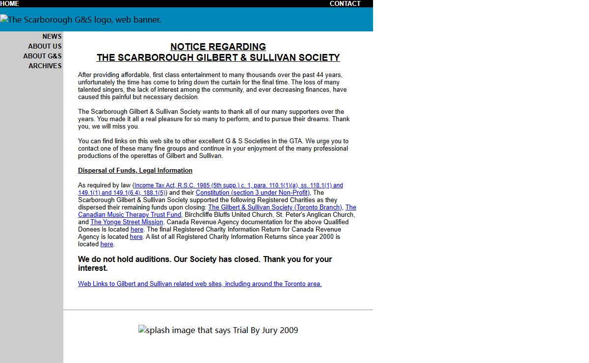 The Scarborough Gilbert & Sullivan Society