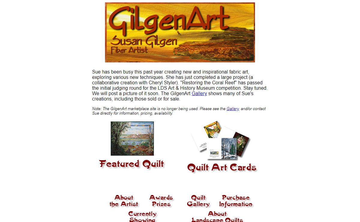 GilgenArt: Landscape Quilts and Fiber Arts by Sue Gilgen