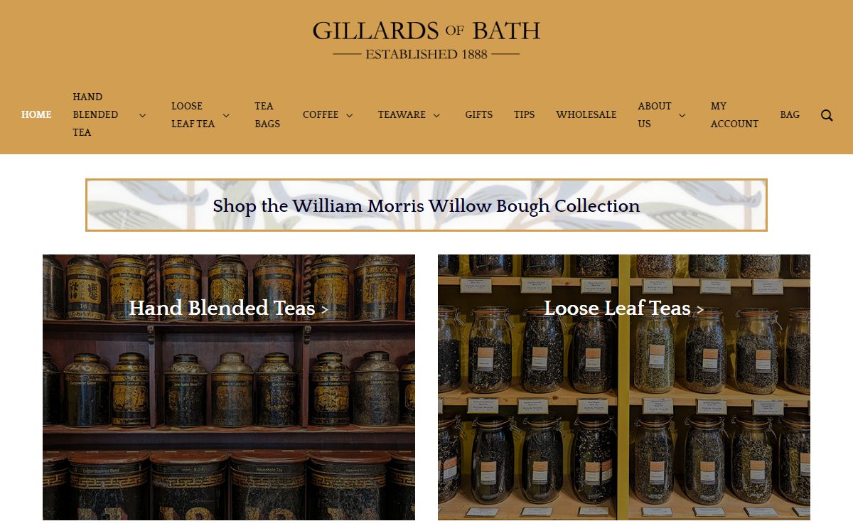 Gillards of Bath | Specialty Tea Blends, Coffee & Drinking Chocolate