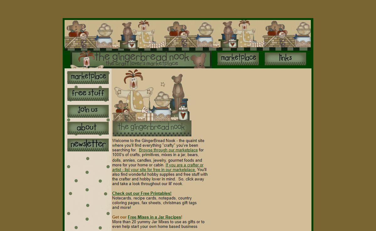 Free Stuff at Gingerbread Nook - The Craft Lover's Marketplace