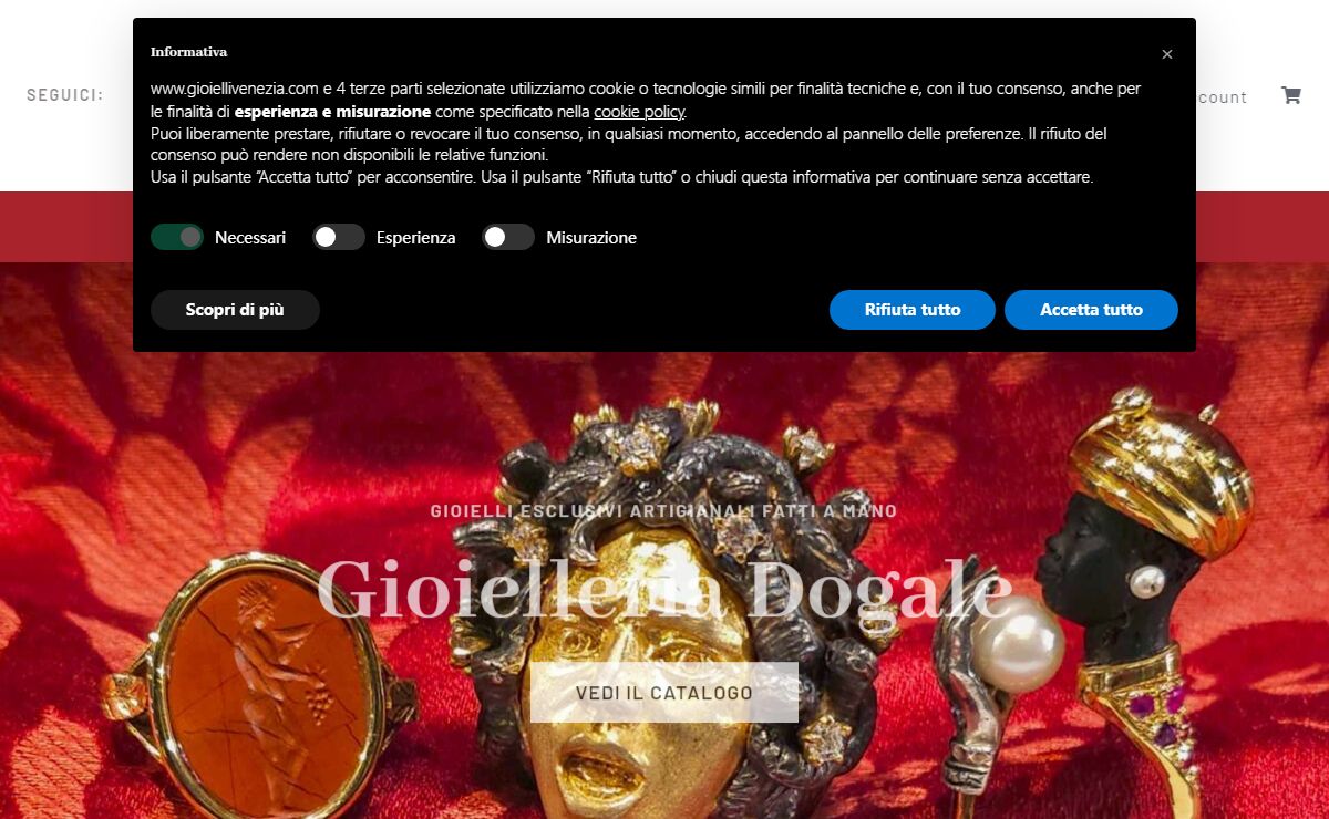 Gioielleria Dogale a Venezia produzione e vendita gioielli fatti a mano