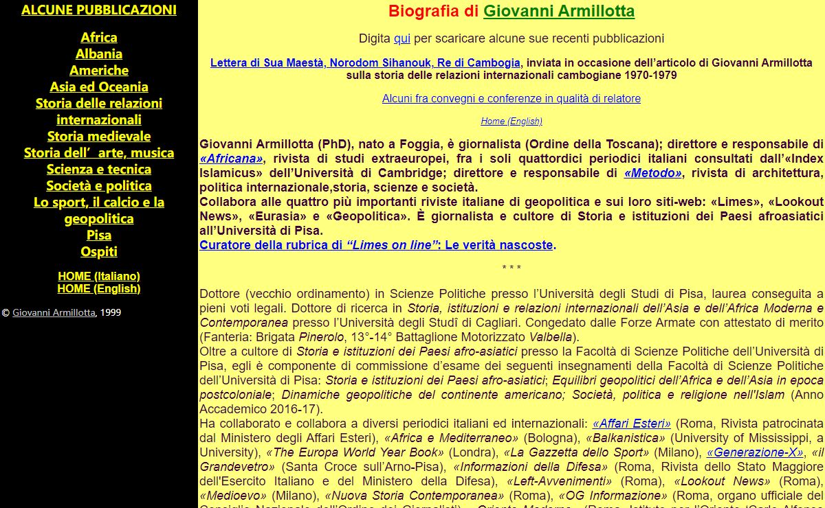 Giovanni Armillotta on line