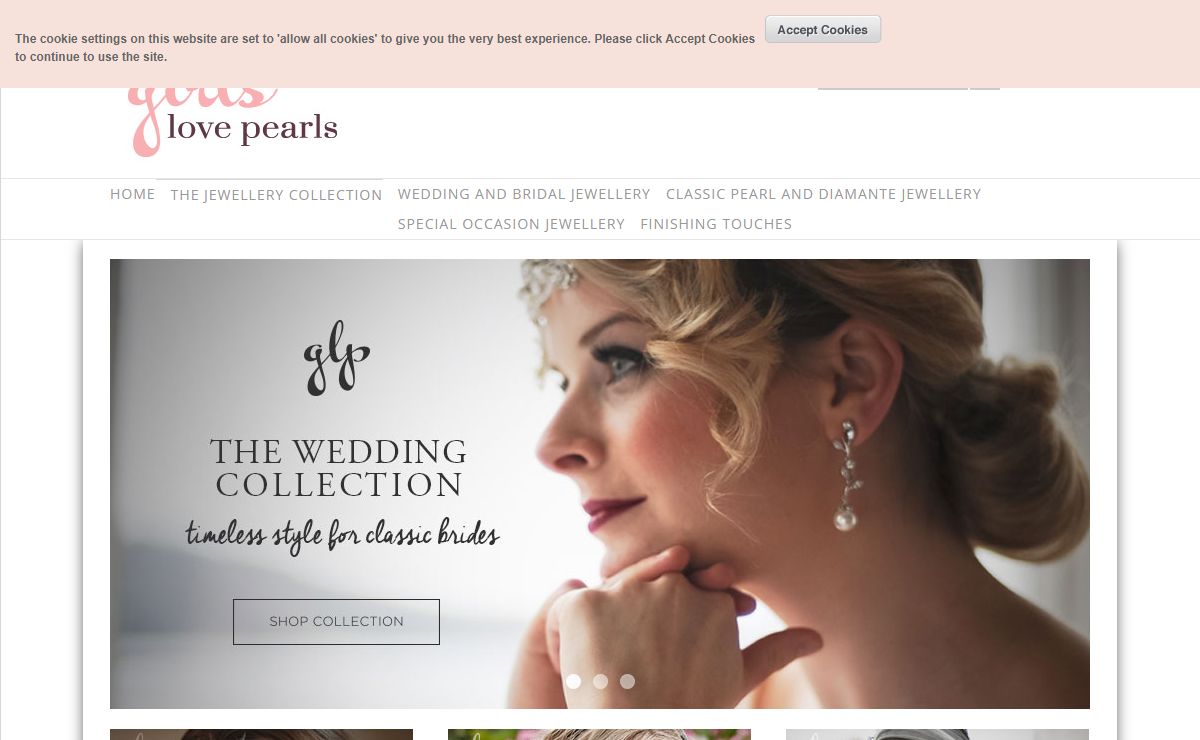 Wedding Jewellery | Pearl and Diamante evening Jewellery | Girls Love Pearls UK award winning wholesale and retail online retailer