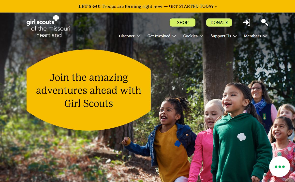 Girl Scouts of the Missouri Heartland Homepage