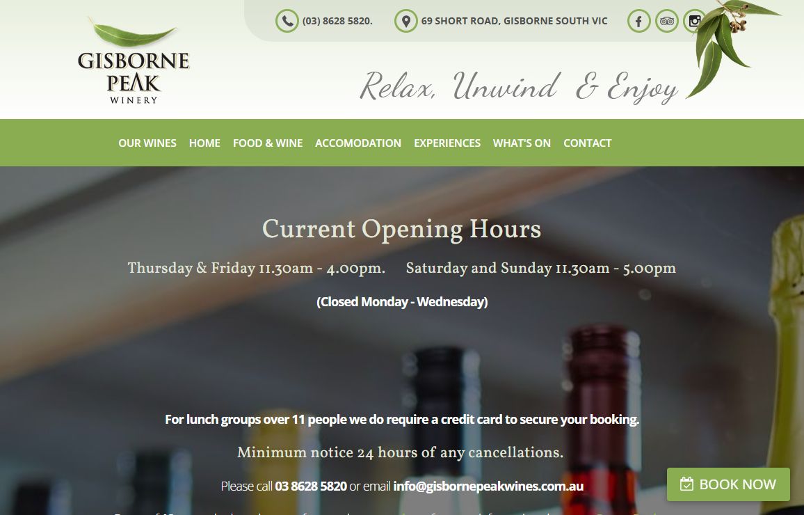 Gisborne Peak |Winery |Winery near me |Macedon Ranges Wines