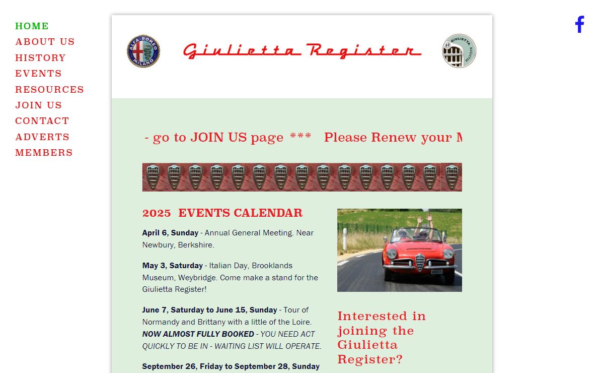 The Giulietta Register