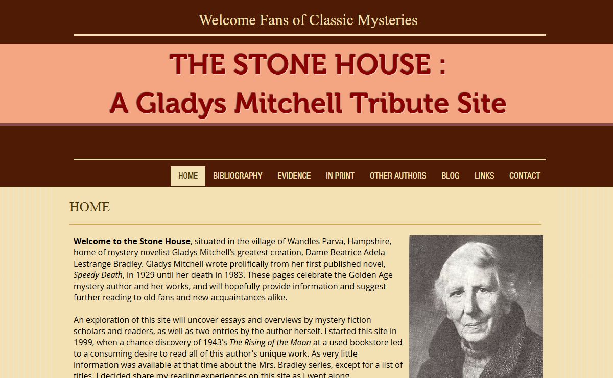 The Stone House: A Gladys Mitchell Tribute Site