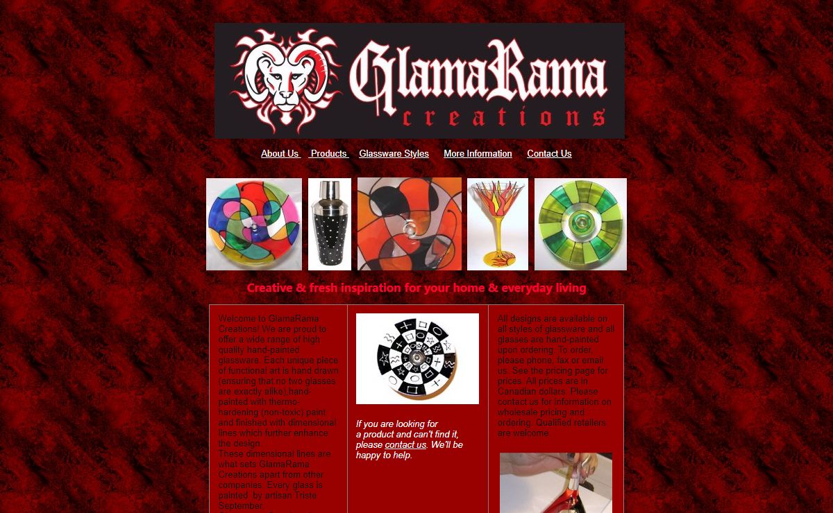 GlamaRama Creations - Hand-Painted Glassware in Vancouver