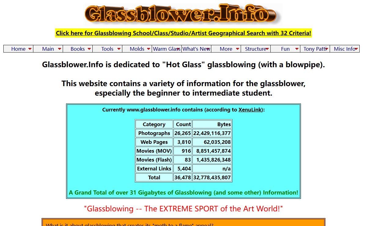 Glassblower.Info - Glassblowing Information, Photos, Videos