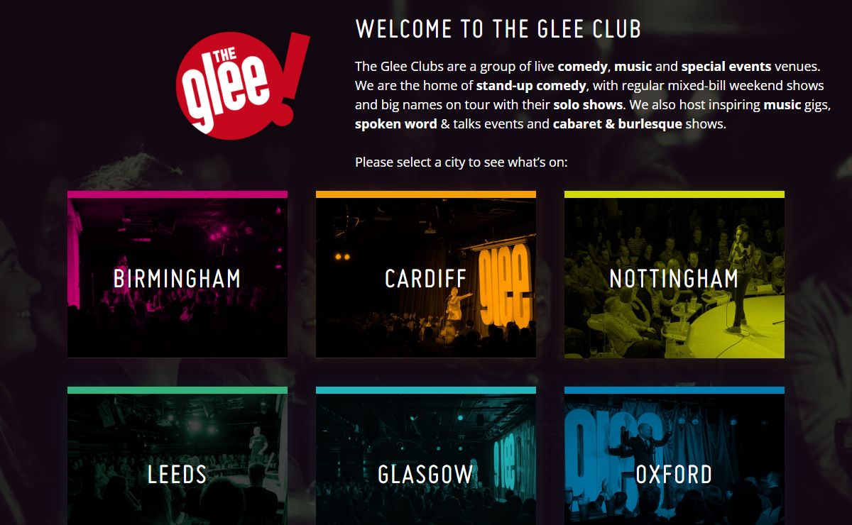 Welcome to The Glee Club - Live Comedy, Music, Cabaret & Spoken Word