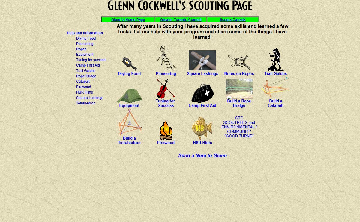 Glenn's Scouting Pages