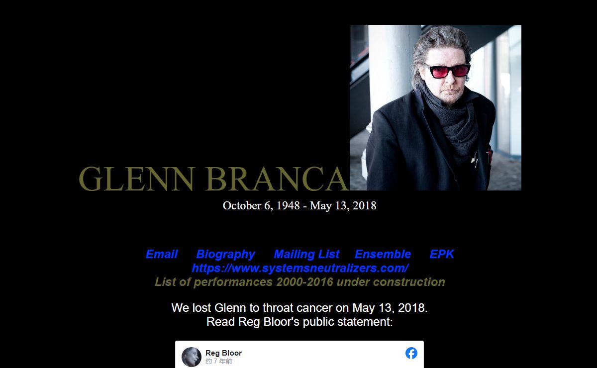 glenn branca: the official web site