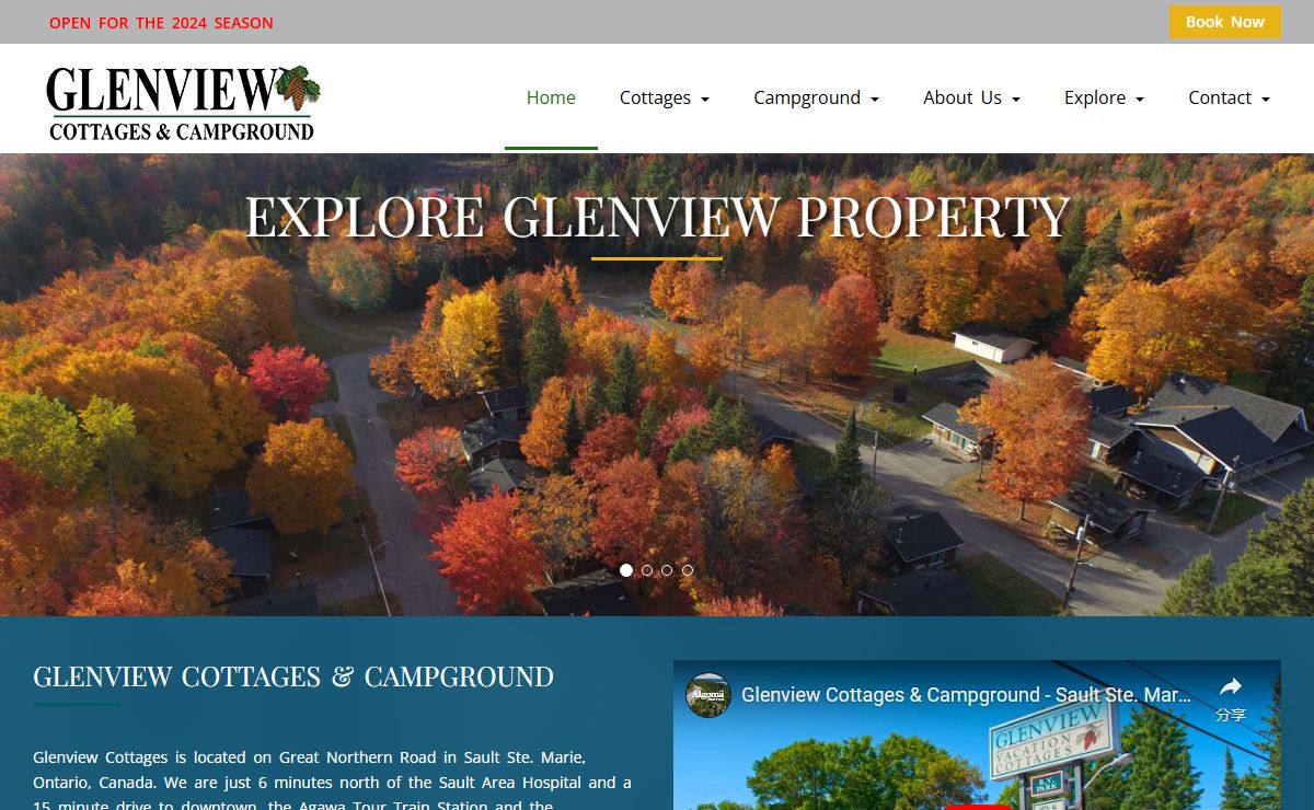 Glenview Cottages & Campground - Sault Ste. Marie, Ontario Canada