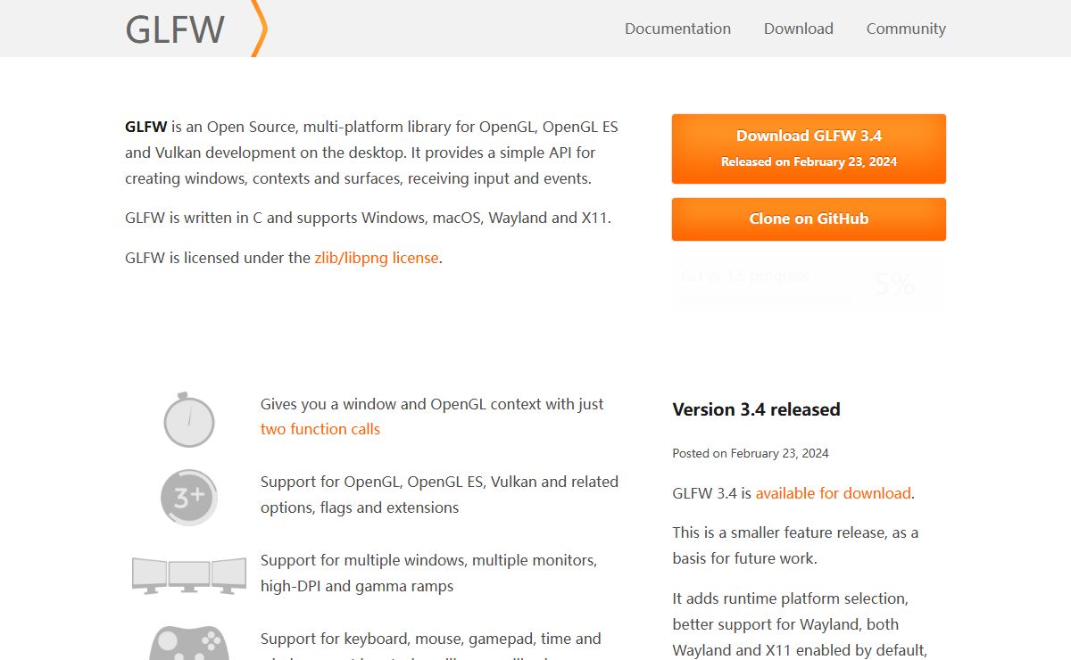 An OpenGL library | GLFW