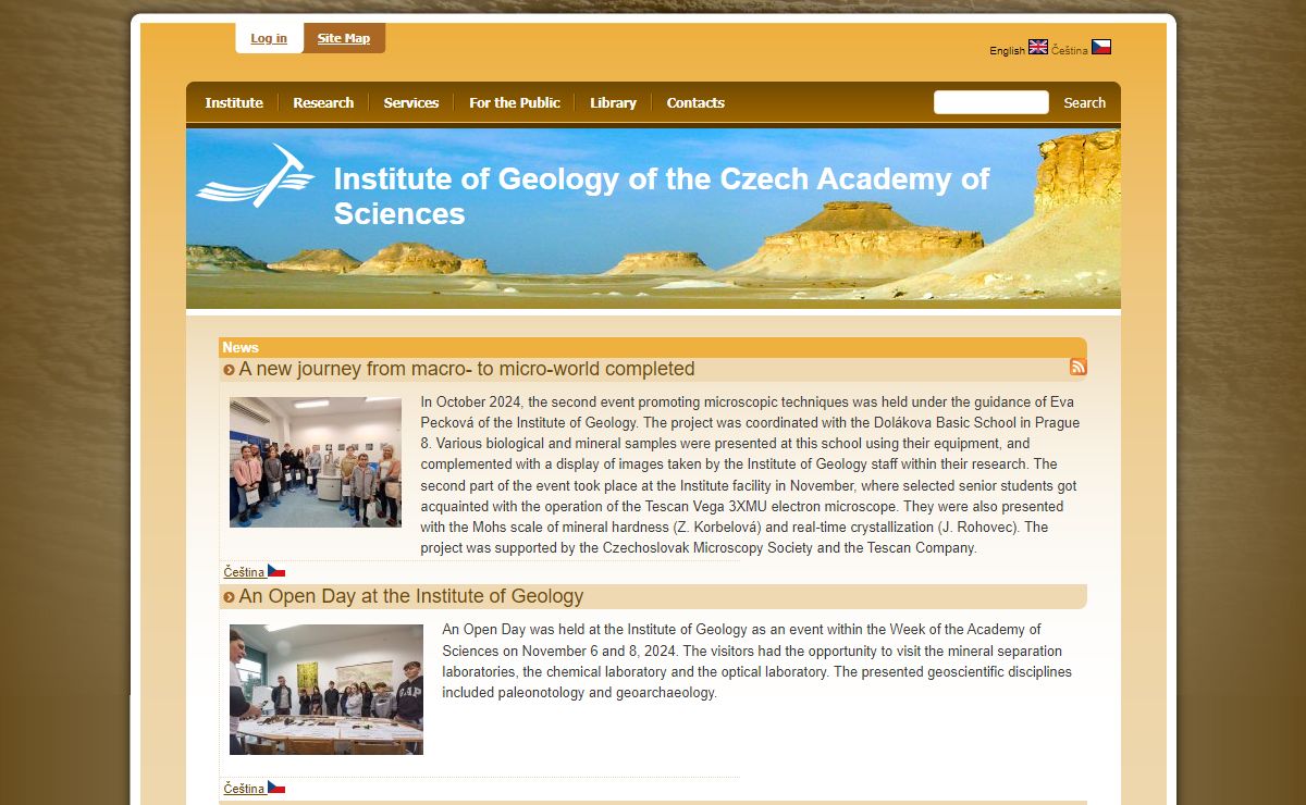 Institute of Geology of the Czech Academy of Sciences