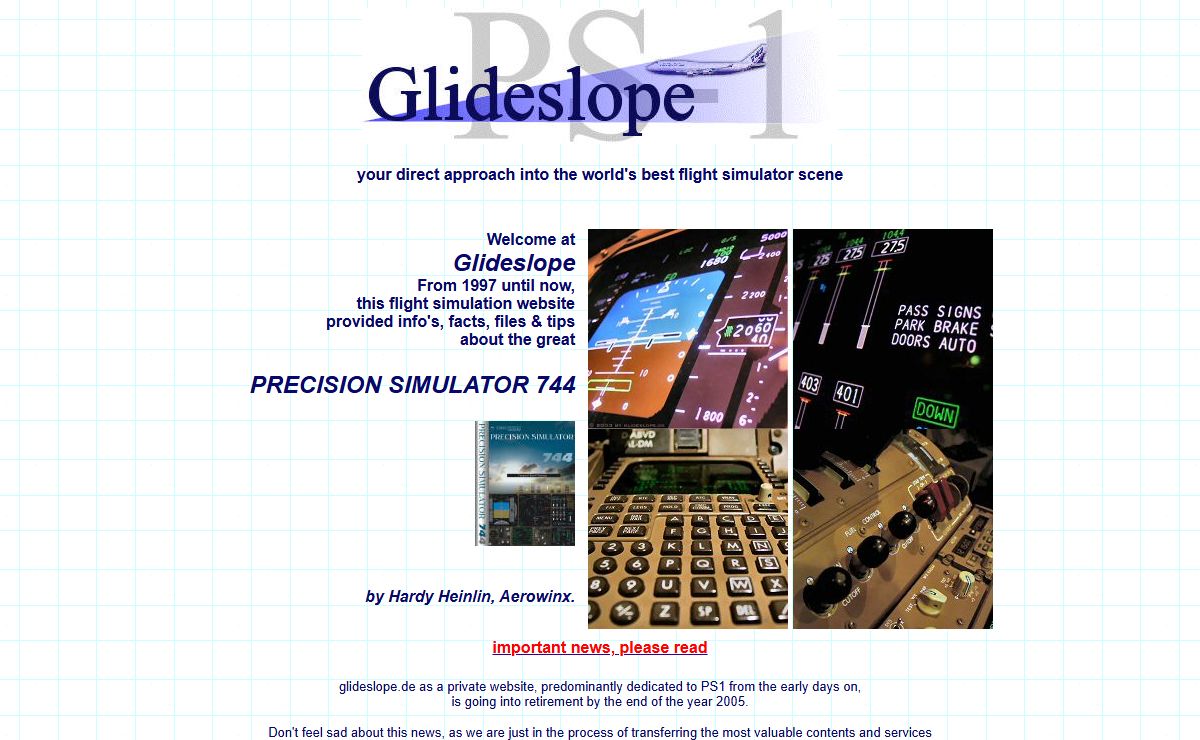Glideslope - Precision Simulator 744 Material