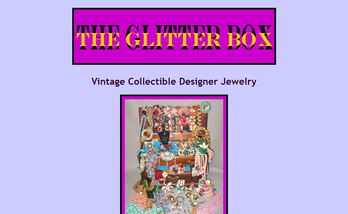 The Glitter Box Vintage Designer Costume Jewelry