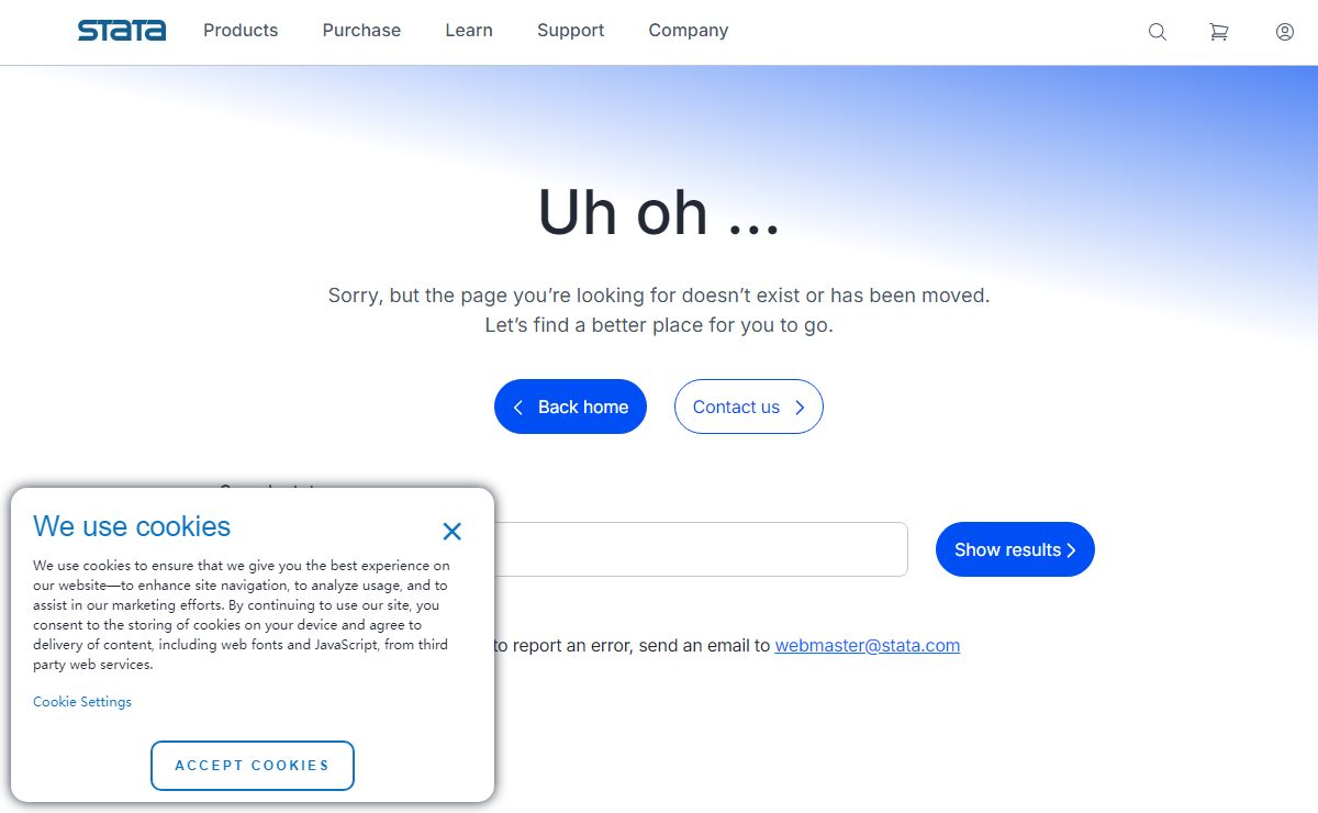 Sorry, page cannot be found