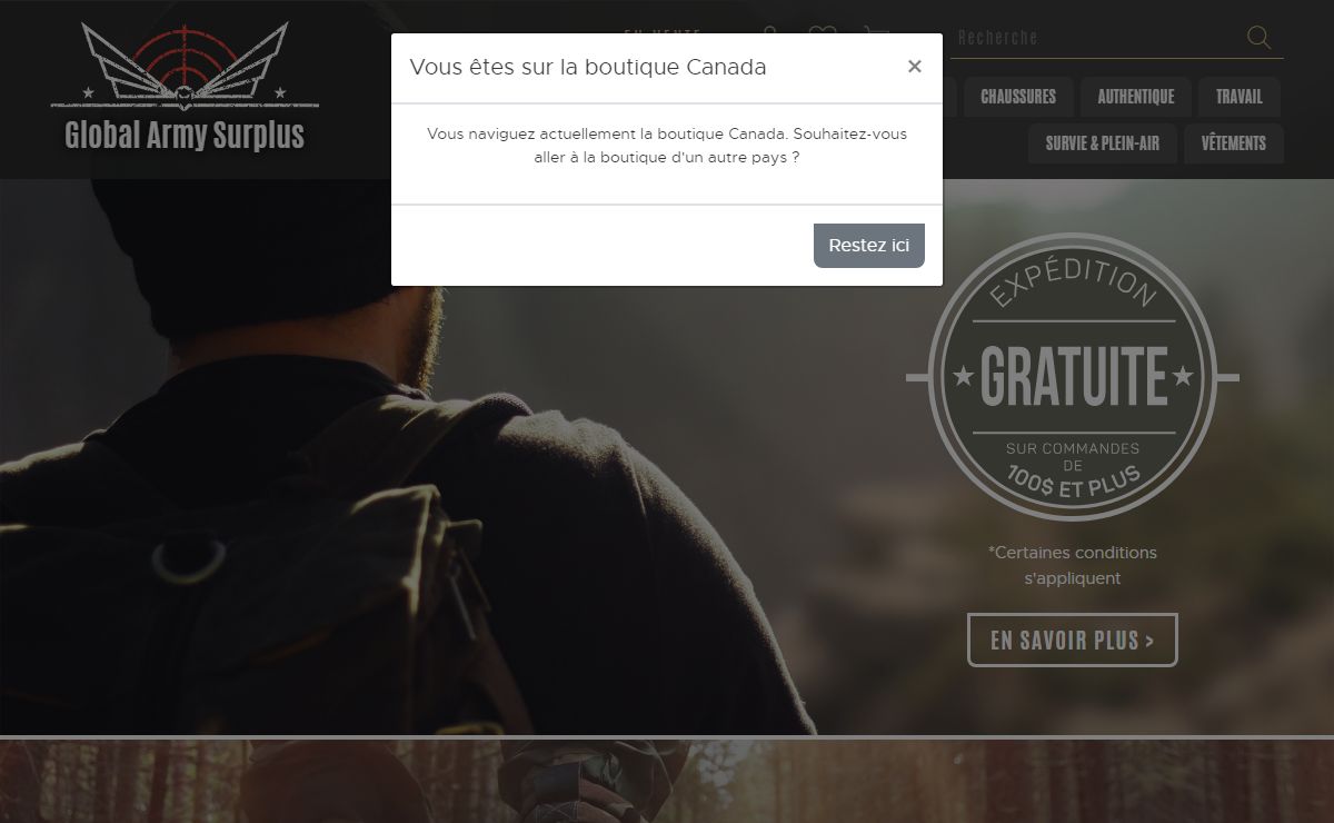 Surplus Militaire & Équipement de Survie | Surplus Militaire | Global Army Surplus