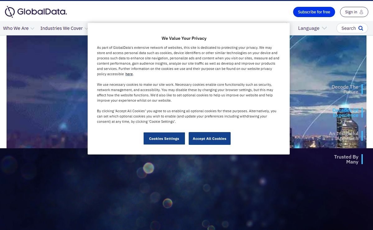 Home - GlobalData