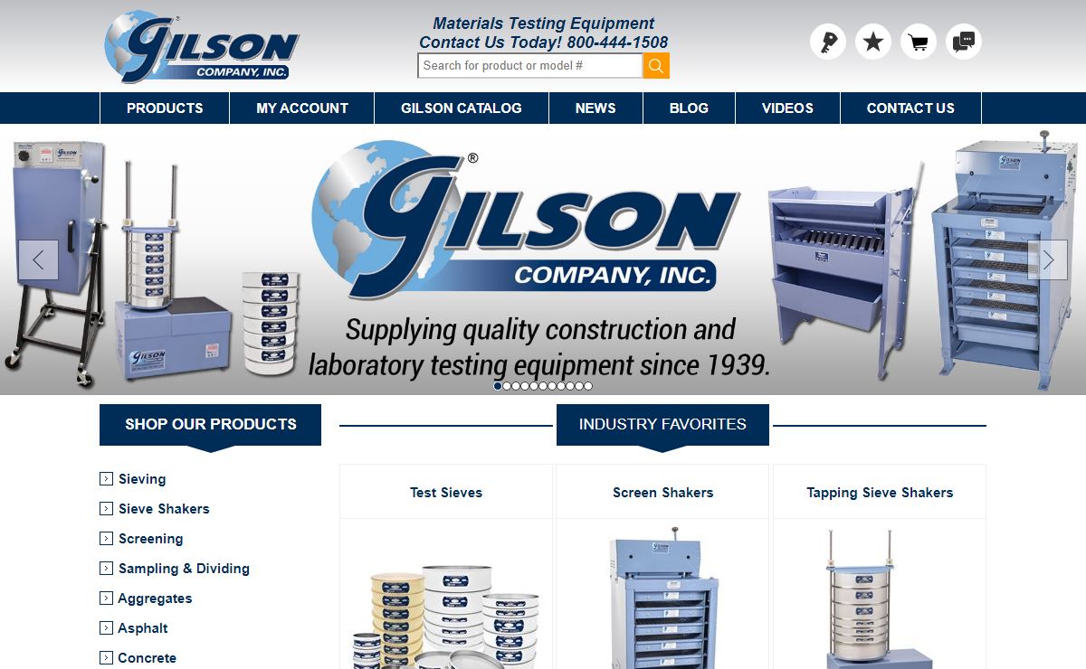 Construction Materials Testing Equipment - Gilson Co.